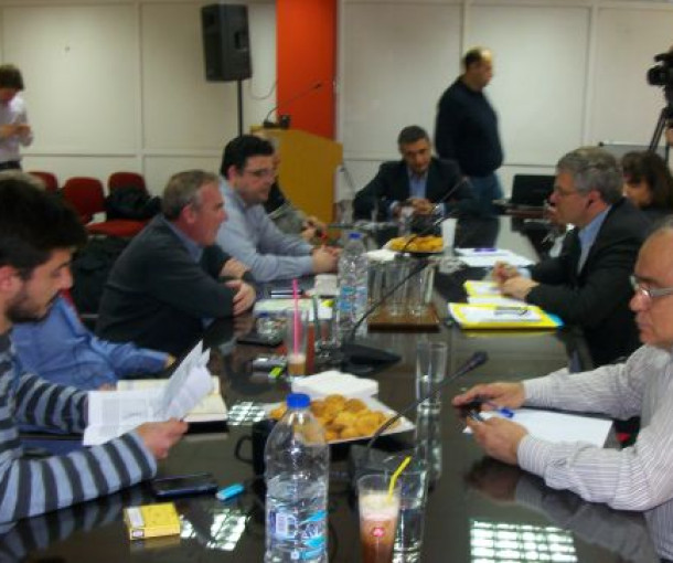 Η συνάντηση του Γεν. Γραμματέα της UNI EUROPA με εκπροσώπους ομοσπονδιών